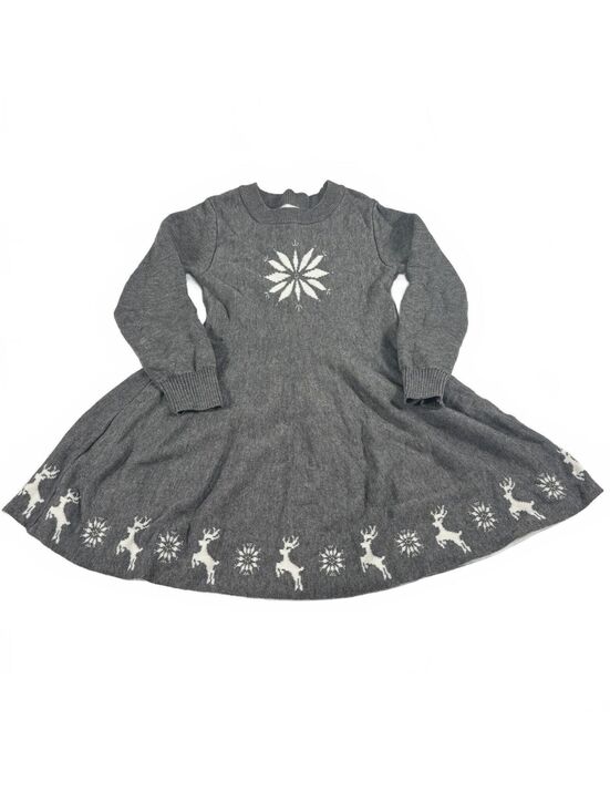 little sleepies Other - Little Sleepies Play Gray Snowflake Winter Sweater Dress Size 5